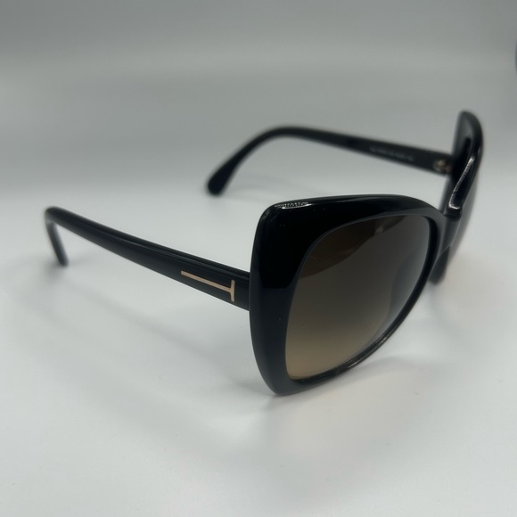 Black Tom Ford Nico Cat eye Sunglasses - Picture 4 of 6